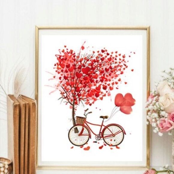 Love Tree & Bicycle ❤️ Print - Picture 2 of 3
